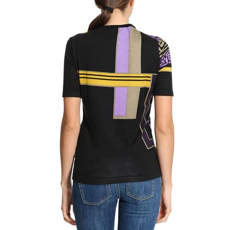 maglia versace nera rossa bianca|Vestiti In Maglia VERSACE Donna .